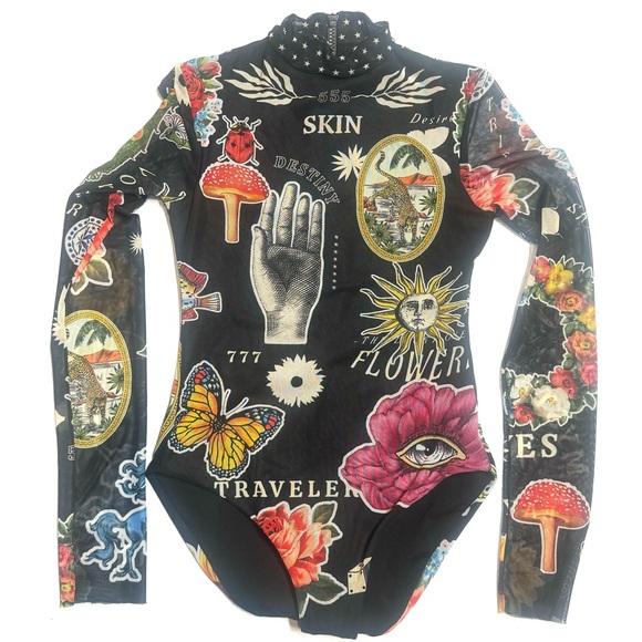 Agua Bendita Embellished Mei One Piece Mesh Swimsuit - Picture 3 of 7